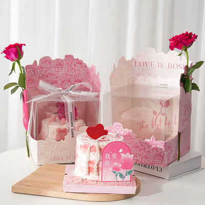 Đơn đặt hàng tùy chỉnh được chấp nhận hộp bánh lớn với độ dày giấy do khách hàng lựa chọn