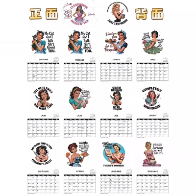 12 X 12 inch Custom Wall Calendar Featuring Holiday / Season Theme Spiral Binding bao gồm