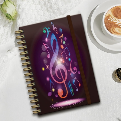 Phong cách màu sắc màu pastel Cuốn sổ tay bìa cứng xoắn ốc với độ bền cao và giấy trắng