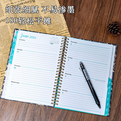 300gm Cover Weight Spiral Hardcover Notebook Vintage Style 100 trang hoàn hảo cho các cuộc họp và ghi chú