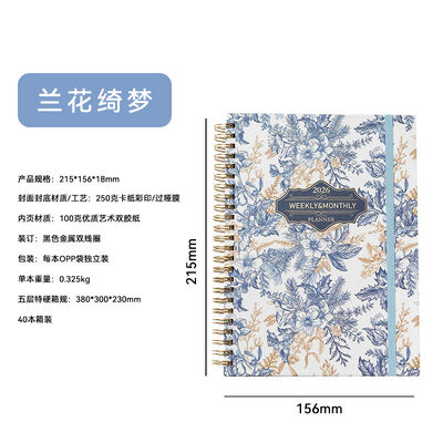 Bạch trang xoắn ốc bìa cứng Notebook 5.8 X 8.3 inch kích thước bìa cứng bền hoàn hảo cho văn phòng trường học và kinh doanh