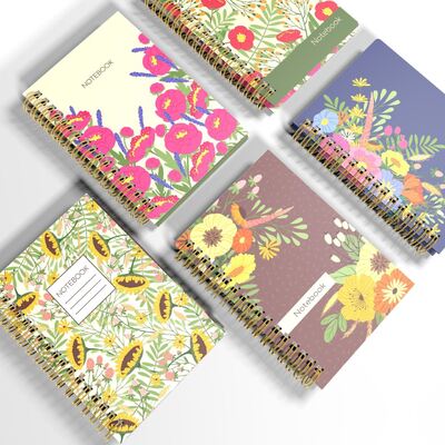 Sổ tay nhật ký tùy chỉnh theo màu sắc bạn thích, trang trắng, màu sắc lý tưởng cho quà tặng doanh nghiệp, văn phòng và viết nhật ký cá nhân