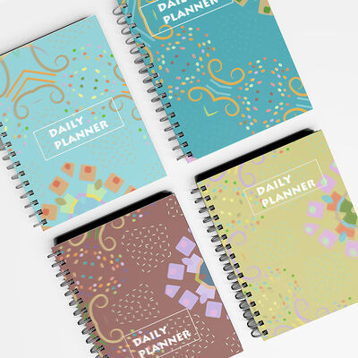 Sổ tay bìa cứng lò xo một môn học với phong cách thanh lịch, thích hợp để ghi chép trong các cuộc họp và viết nhật ký cá nhân