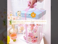 Ứng dụng tùy chỉnh làm hộp bánh lớn Đơn đặt hàng tùy chỉnh được chấp nhận cho bao bì tùy chỉnh