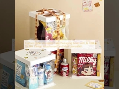 Đơn đặt hàng tùy chỉnh được chấp nhận hộp đóng gói bánh với yêu cầu thiết kế AI CDR hoặc PDF và Matt Lamination