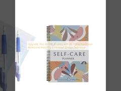 Nâng tầm hành trình nghệ thuật của bạn với Sổ tay bìa cứng xoắn ốc A5 với kỹ thuật thiết kế dập nổi