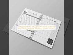 Tùy chỉnh theo ý thích Sổ tay bìa cứng xoắn ốc Tùy chọn cá nhân hóa Nghệ thuật bìa tùy chỉnh tiêu chuẩn