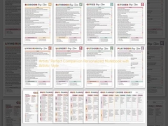 Hỗ trợ nghệ sĩ hoàn hảo Bảng ghi chép cá nhân với phong cách nghệ thuật