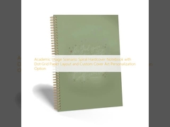 Sử dụng học thuật Kịch bản sổ tay bìa cứng xoắn ốc với bố cục giấy dot-grid và tùy chỉnh tùy chỉnh tùy chỉnh tùy chỉnh tùy chỉnh