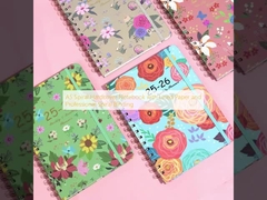 Sổ tay bìa cứng xoắn ốc A5 với giấy kẻ dòng và gáy xoắn chuyên nghiệp