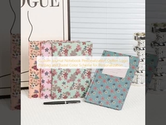 Tùy chọn cá nhân hóa sổ ghi chép nhật ký tùy chỉnh in logo và bảng màu màu pastel để cá nhân hóa