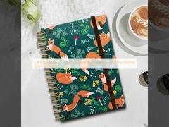 5.8 X 8.3 Inch Custom Journal Notebook với Mô-nô-chrome Color Scheme