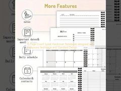 Sổ tay bìa cứng xoắn 15 trang được thiết kế với Kỹ thuật dập nổi và Thiết kế tiêu chuẩn