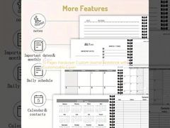 15 trang bìa cứng nhật ký tùy chỉnh sổ ghi chép với bìa tùy chỉnh
