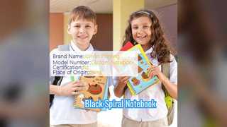 Sổ tay xoắn ốc màu đen Bìa cứng bền dành cho chuyên gia